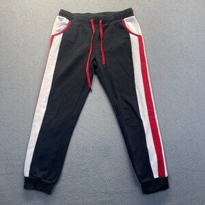 Vintage True Religion Sweatpants Womens Size M Black Cotton Jogger Y2K